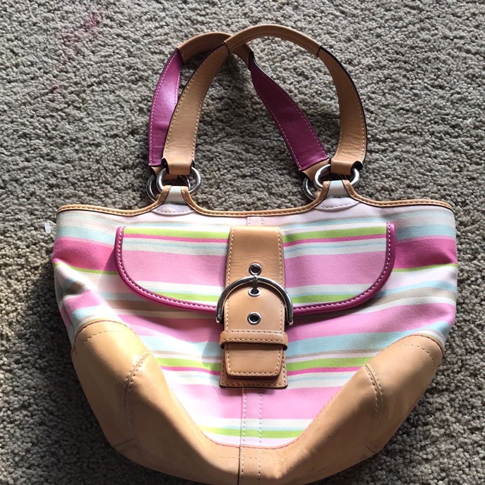 Multicolored Coach Purse